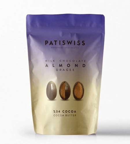 Almond Dragee with Chocolate from Patswiss - 80gr