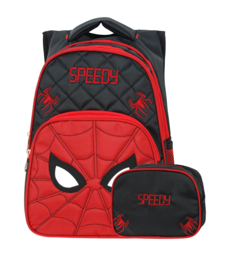 Spider man school backpack with lunch box