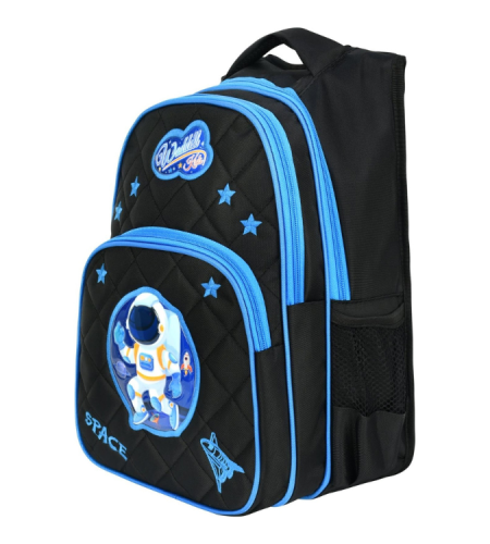 Primary school backpack and astronaut lunch box