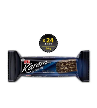 Eti Karam Gourmet Dark Chocolate Wafer 50g x 24pcs
