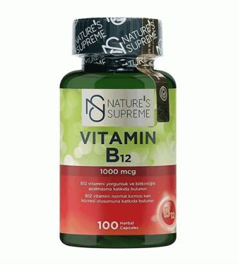 Nature's Supreme Vitamin B12 - 1000 Mcg - 100 tablets